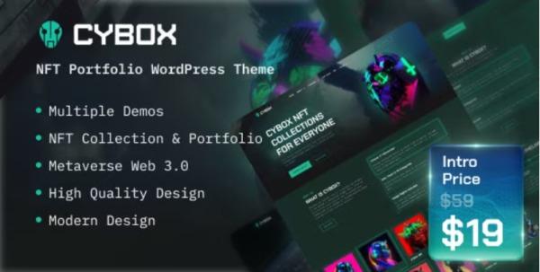 Cybox NFT PortFolio WordPress Theme Nulled Free Download