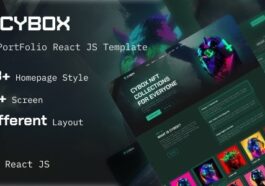 Cybox NFT Portfolio React Template Nulled Free Download