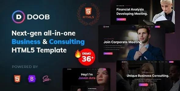 Doob Business & Consulting Bootstrap 5 Template Nulled Free Download