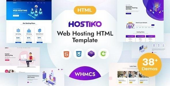 Hostiko Hosting HTML & WHMCS Template With Isometric Design Nulled Free Download