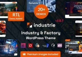 Industrie Factory & Industry WordPress Theme Nulled Free Download