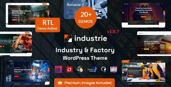 Industrie Factory & Industry WordPress Theme Nulled Free Download