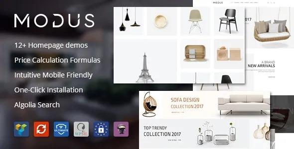 Modus Modern Furniture WooCommerce Theme Nulled Free Download