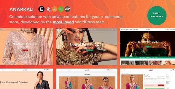 Anarkali Fashion Shop Ecommerce Elementor Theme Nulled Free Download