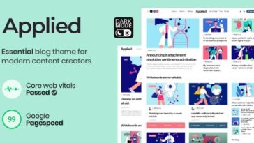 Applied Essential Blog theme for Modern Content Creators Nulled Free Download