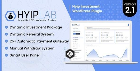 HYIPLab HYIP Investment WordPress Plugin Nulled Free Download