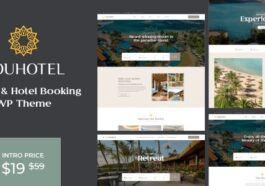 NouHotel Resort & Hotel Booking WordPress Theme Nulled Free Download