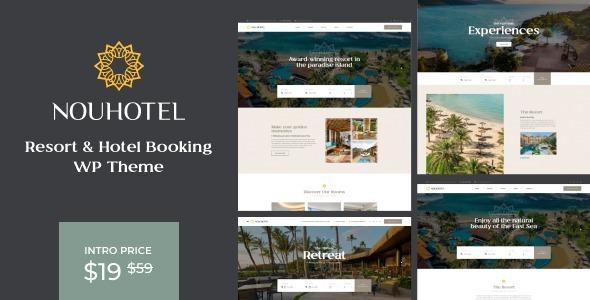 NouHotel Resort & Hotel Booking WordPress Theme Nulled Free Download