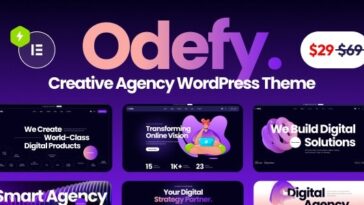 Odefy Creative Multipurpose WordPress Theme Nulled Free Download