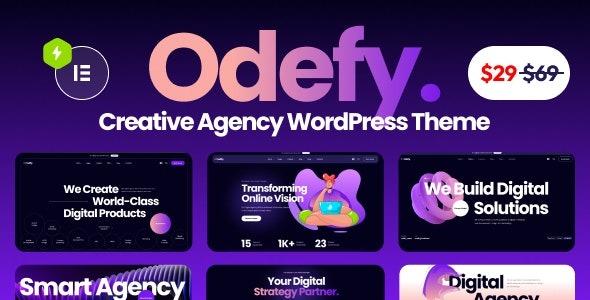 Odefy Creative Multipurpose WordPress Theme Nulled Free Download