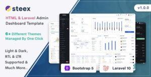 Steex HTML & Laravel Admin Dashboard Template Nulled Free Download