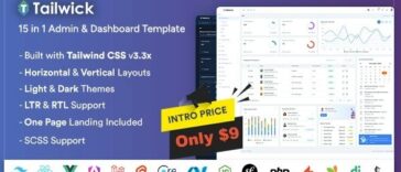 Tailwick Tailwind CSS Admin & Dashboard Template Nulled Free Download