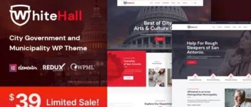 White Hall Municipal and Government WordPress Theme Nulled Free Download