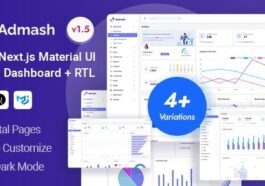 Admash Material Design React Next Admin Dashboard Template Nulled Free Download
