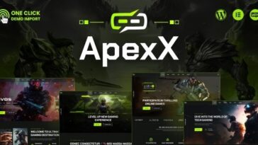 ApexX Esports & Gaming WordPress Theme Nulled Free Download