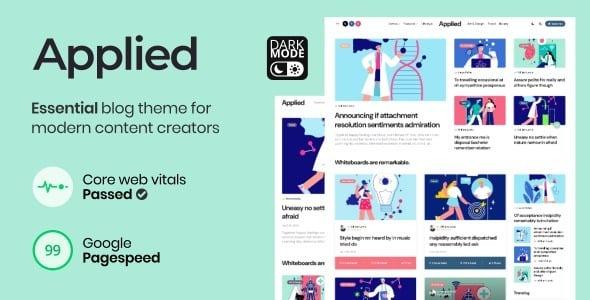 Applied Essential Blog theme for Modern Content Creators Nulled Free Download