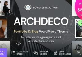 Archdeco Architecture & Interior Design Agency Portfolio WordPress Theme Nulled Free Download