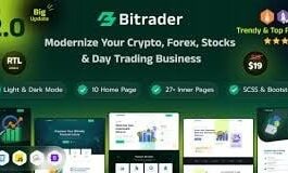 Bitrader Crypto, Stock and Forex Trading Business WordPress Theme Nulled Free Download