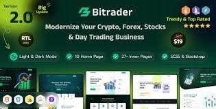 Bitrader Crypto, Stock and Forex Trading Business WordPress Theme Nulled Free Download