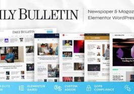 Daily Bulletin Magazine & Newspaper WordPress Theme Nulled Free Download