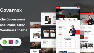 Govarnex City Government and Municipality WordPress Theme Nulled Free Download