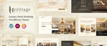 Herittage Hotel Booking WordPress Theme Nulled Free Download