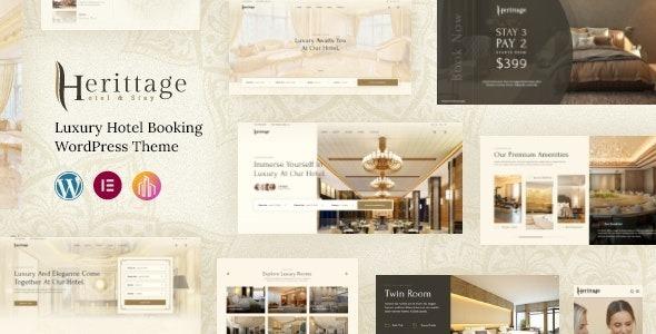 Herittage Hotel Booking WordPress Theme Nulled Free Download