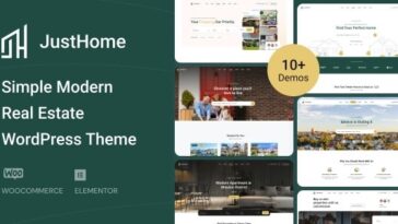 Justhome Real Estate WordPress Theme Nulled Free Download