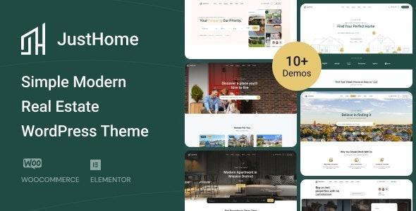 Justhome Real Estate WordPress Theme Nulled Free Download