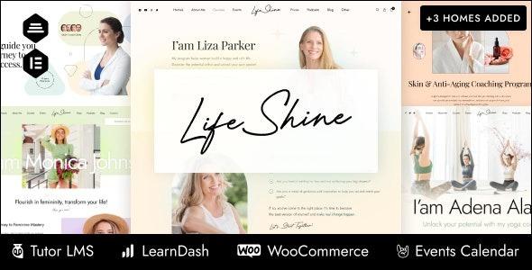 LifeShine Coaching Online Education WordPress Theme Nulled Free Download