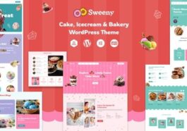 Sweeny Cake, Ice Cream & Bakery Store WordPress Theme Nulled Free Download