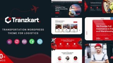 Tranzkart Transportation WordPress Theme for Logistics Nulled Free Download