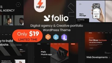 Webfolio Creative Portfolio & Digital Agency WordPress Elementor Theme Nulled Free Download