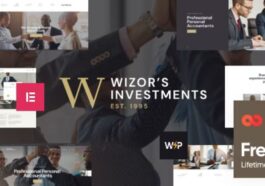 Wizor’s Investments & Business Consulting Insurance WordPress Theme Nulled Free Download