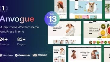 Anvogue Multipurpose WooCommerce WordPress Theme Nulled Free Download