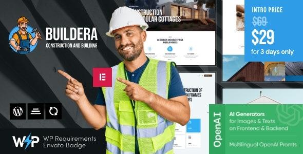 Buildera Construction & Building WordPress Theme Nulled Free Download