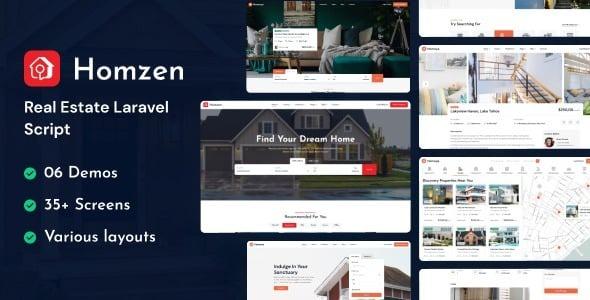 Homzen Laravel Real Estate Agency Portal Multilingual Nulled Free Download