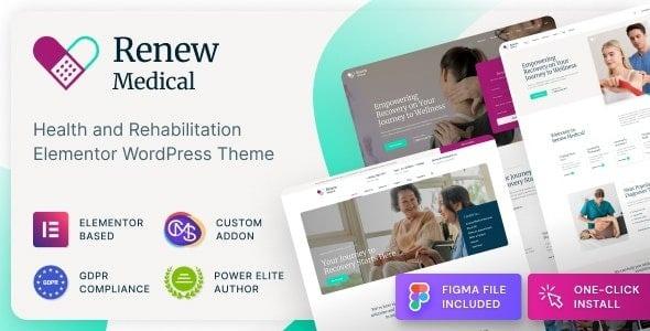 Renew Medical Physiotherapy & Rehabilitation Clinic Medical WordPress Theme Nulled Free Download